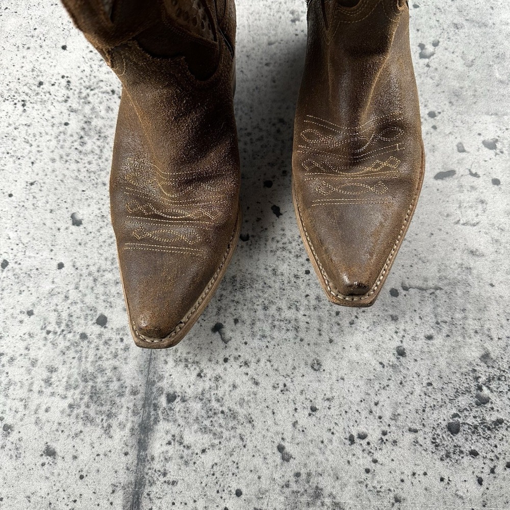 Frye Daisy Duke Python Studded Western Boots Cowg… - image 3